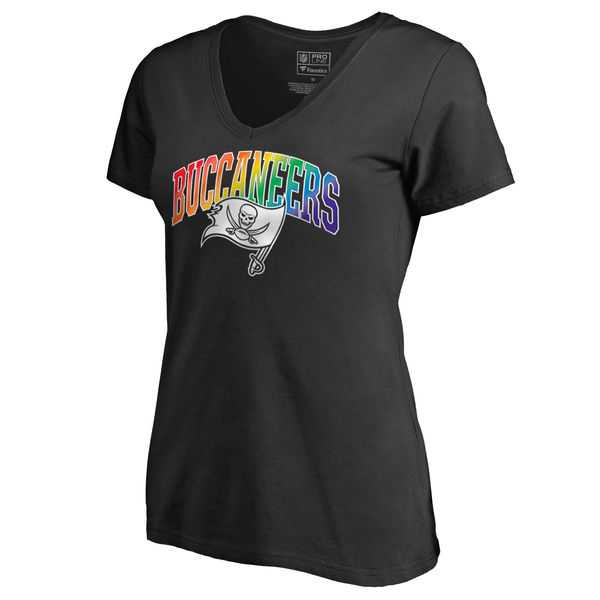 Women's Tampa Bay Buccaneers NFL Pro Line by Fanatics Branded Black Plus Sizes Pride T-Shirt,We sell and wholesale Women's Tampa Bay Buccaneers NFL Pro Line by Fanatics Branded Black Plus Sizes Pride T-Shirt on line form chian!
